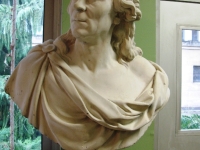 Le buste de Buffon (originaire de Montard-21) nous accueille à l'entrée de la salle d'exposition du laboratoire de Paléontologie.