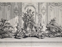Dessin pour un surtout de table par Juste-Aurèle Meissonnier, Paris, v. 1730