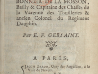 Frontispice catalogue vente collection Bonnier de la Mosson par Gersaint