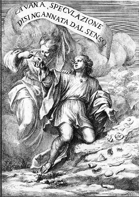 La Vana specculazione...Agostino Scilla - Frontispice edition 1670