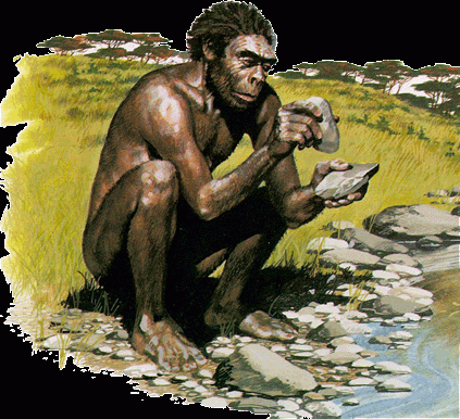 Homo erectus, Lezignan (11). Taille de biface