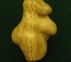 Statuette féminine dite "La poire", en ivoire de mammouth, découverte en 1892 dans la grotte du Pape à Brassempouy (Landes) - Gravettien vers 25000 BP - H=4,5 cm